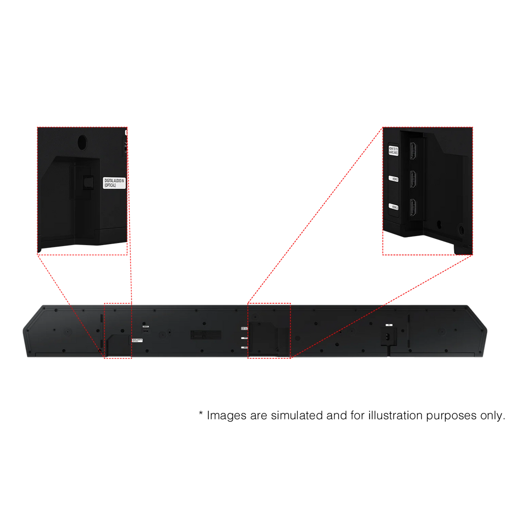 11.1.4ch Soundbar with Rear Speaker and Wireless Dolby Atmos Audio Y319392