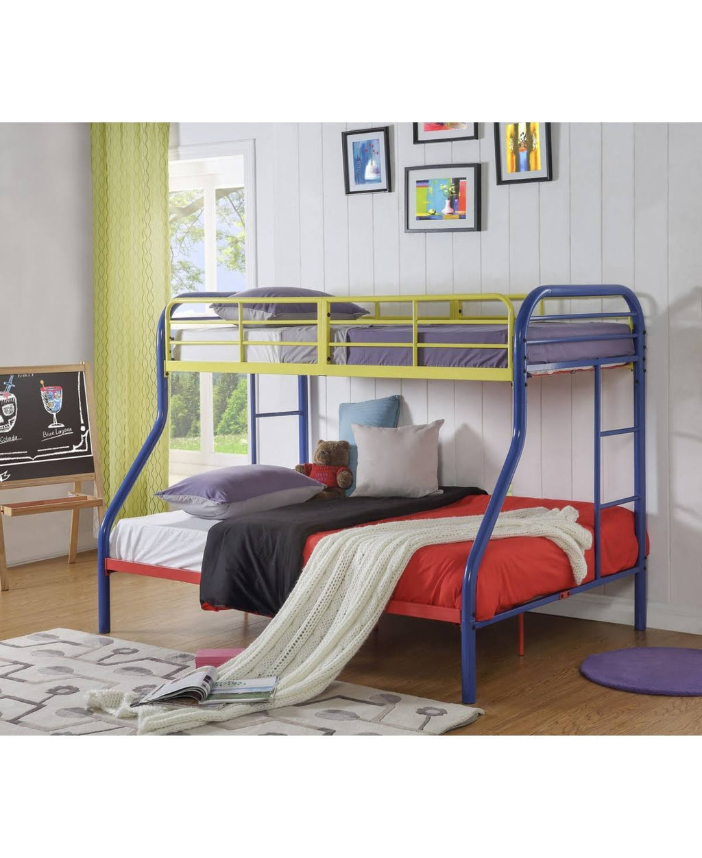 Black Twin/Full Bunk Bed S97686