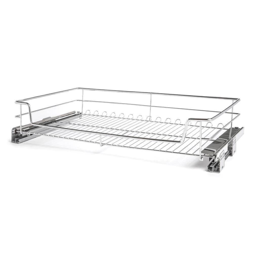 Chrome Steel Pull-Out Basket Organizer E465513