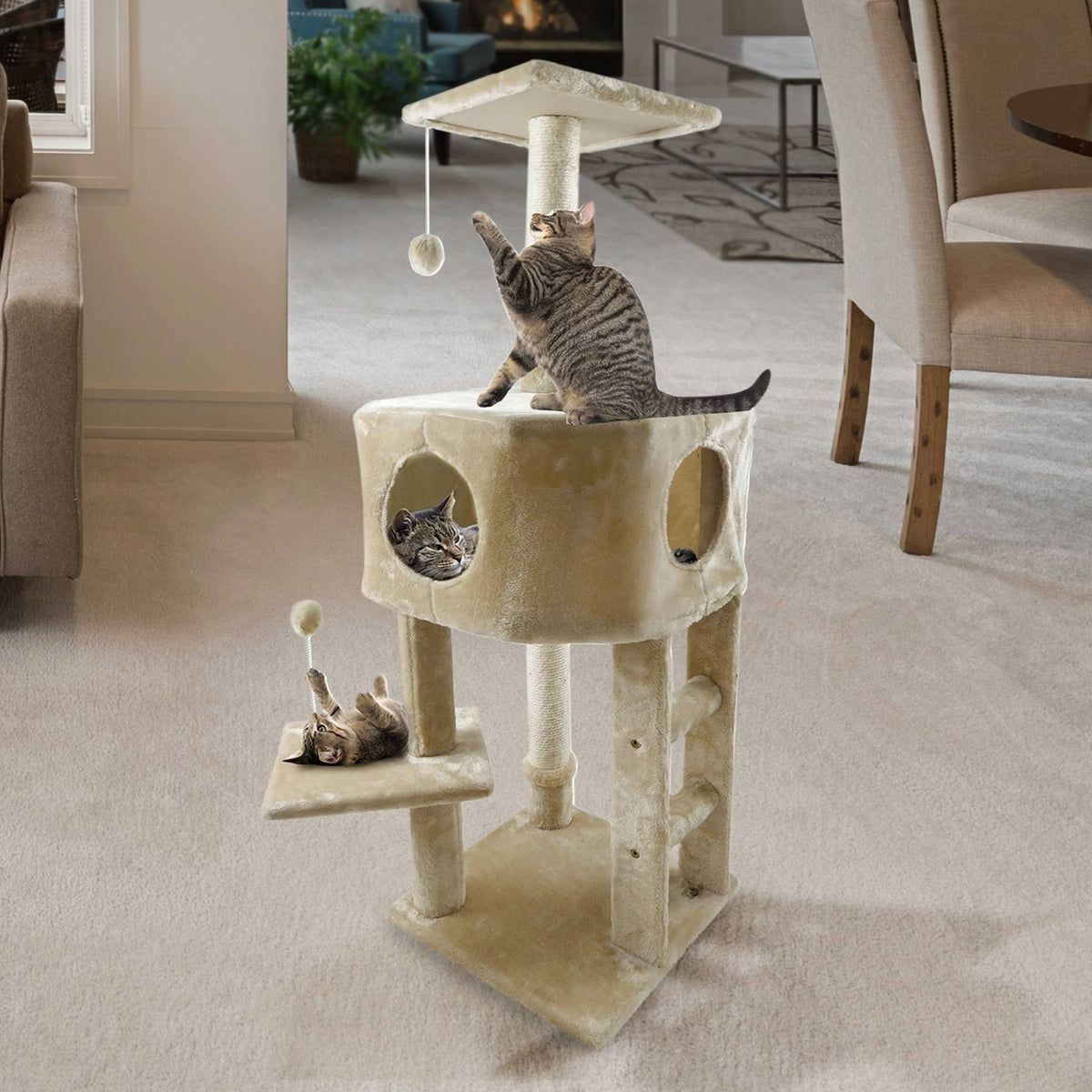 Cream Cat Playground E18617