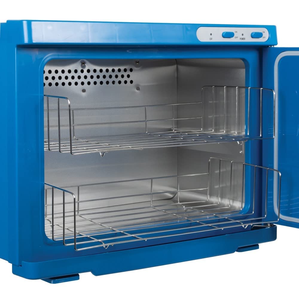 Hot Towel Warmer Cabinet with UV Sterilizer, Two Stainless Steel Racks X62558