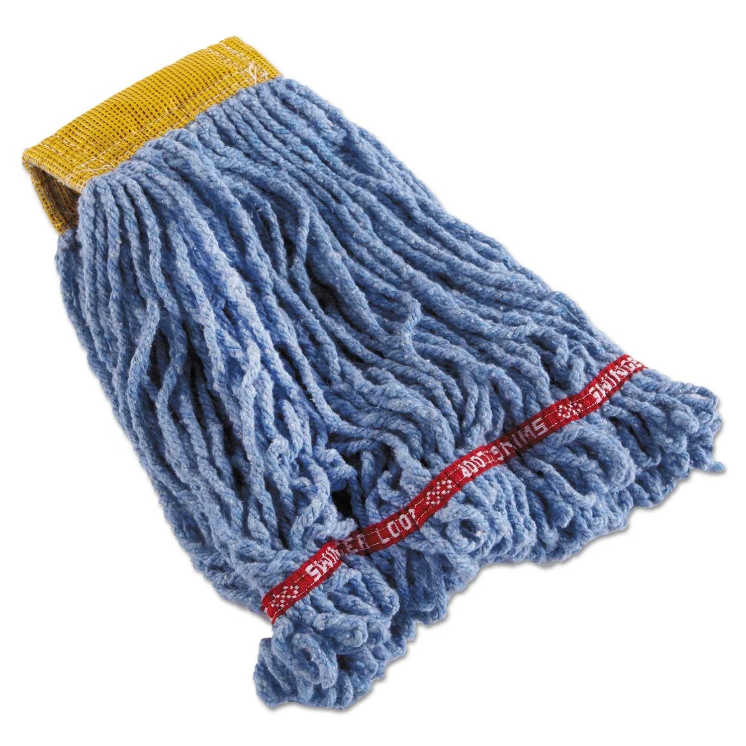 Blue Cotton Synthetic Small Swinger Loop Mop Head -- 6 per Case W86319