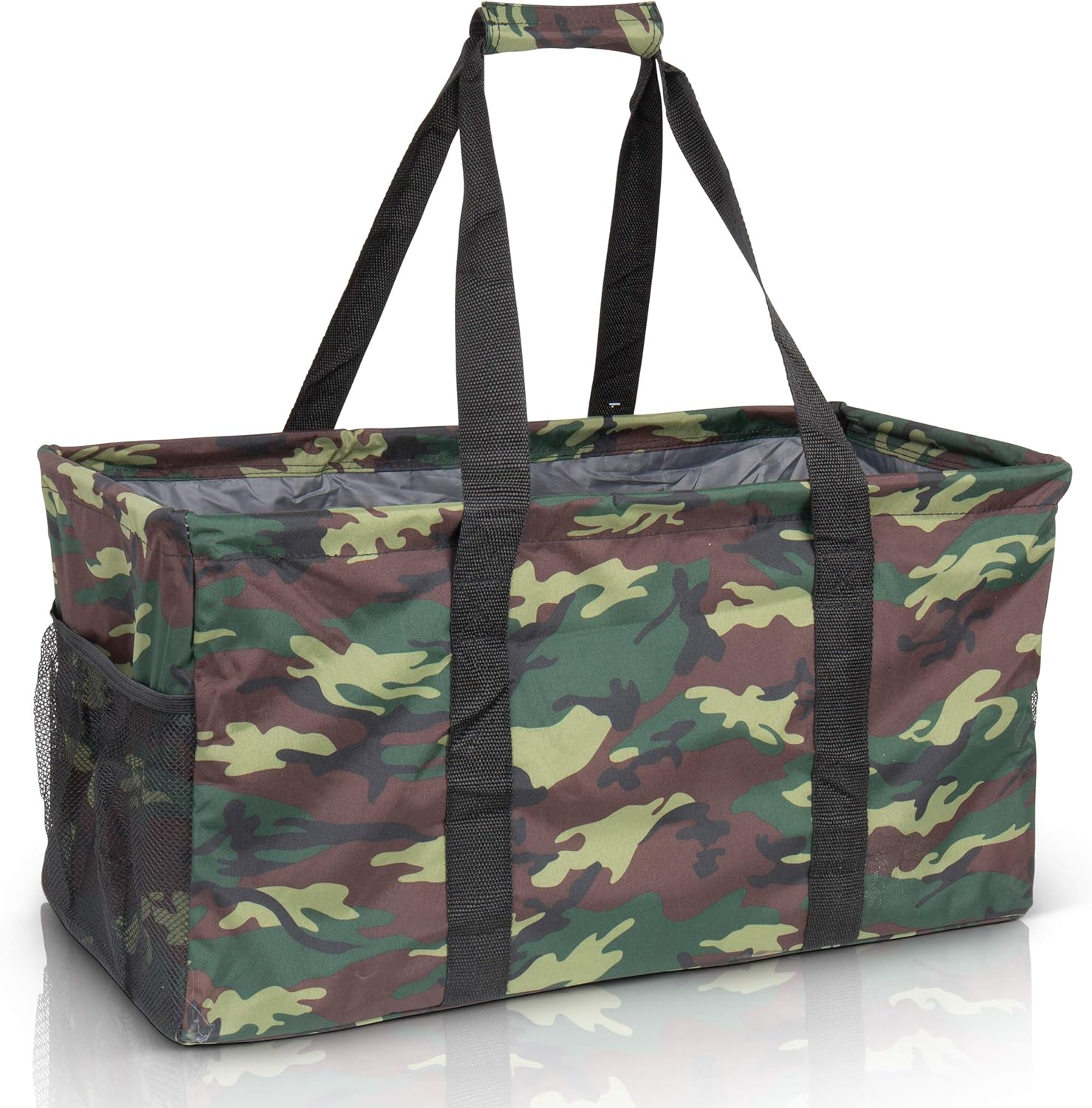 Oversized Collapsible Canvas Utility Tote Bag H364452