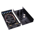 6 Port Duplex Box Cables Wall Mount Fiber Enclosure with Spool Singlemode LC-UPC Kit I9676