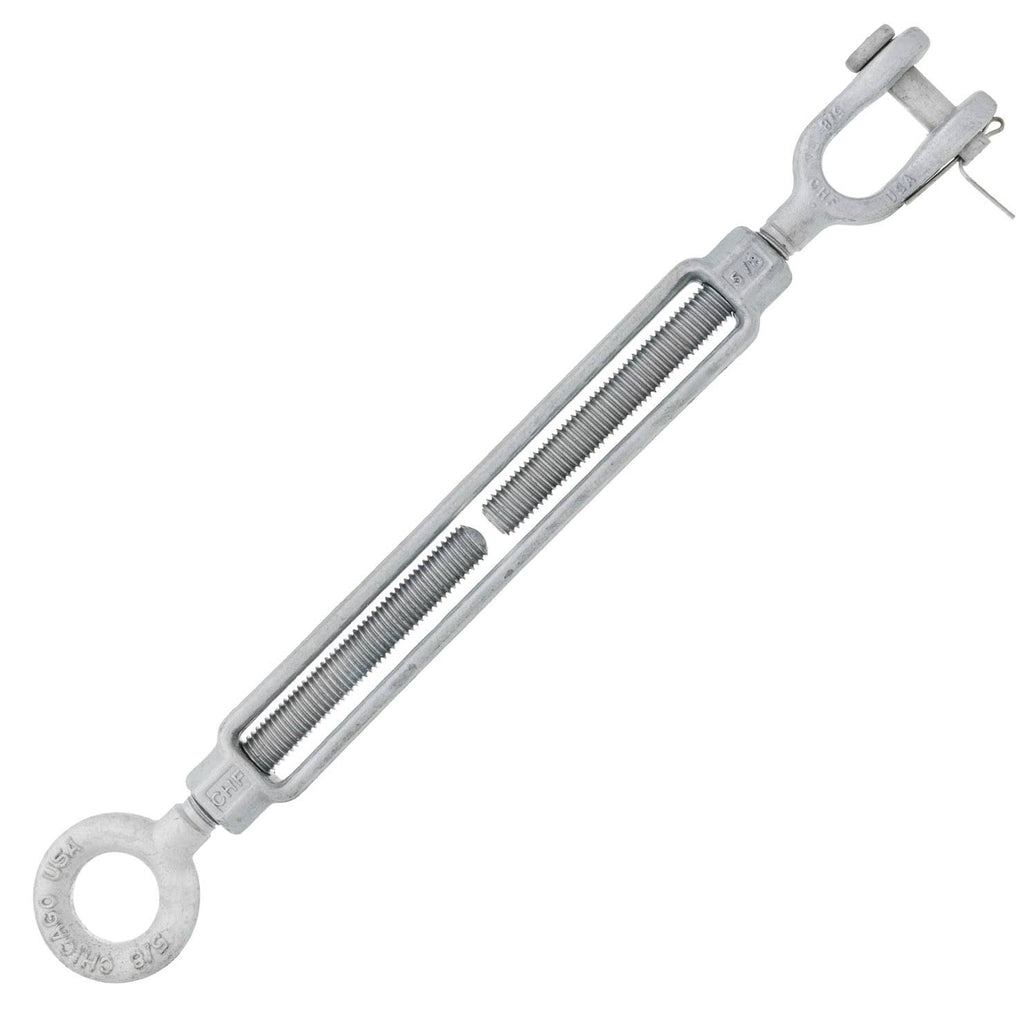 5/8 x 9 Hot Dip Galvanized Jaw x Eye Turnbuckle Y44838