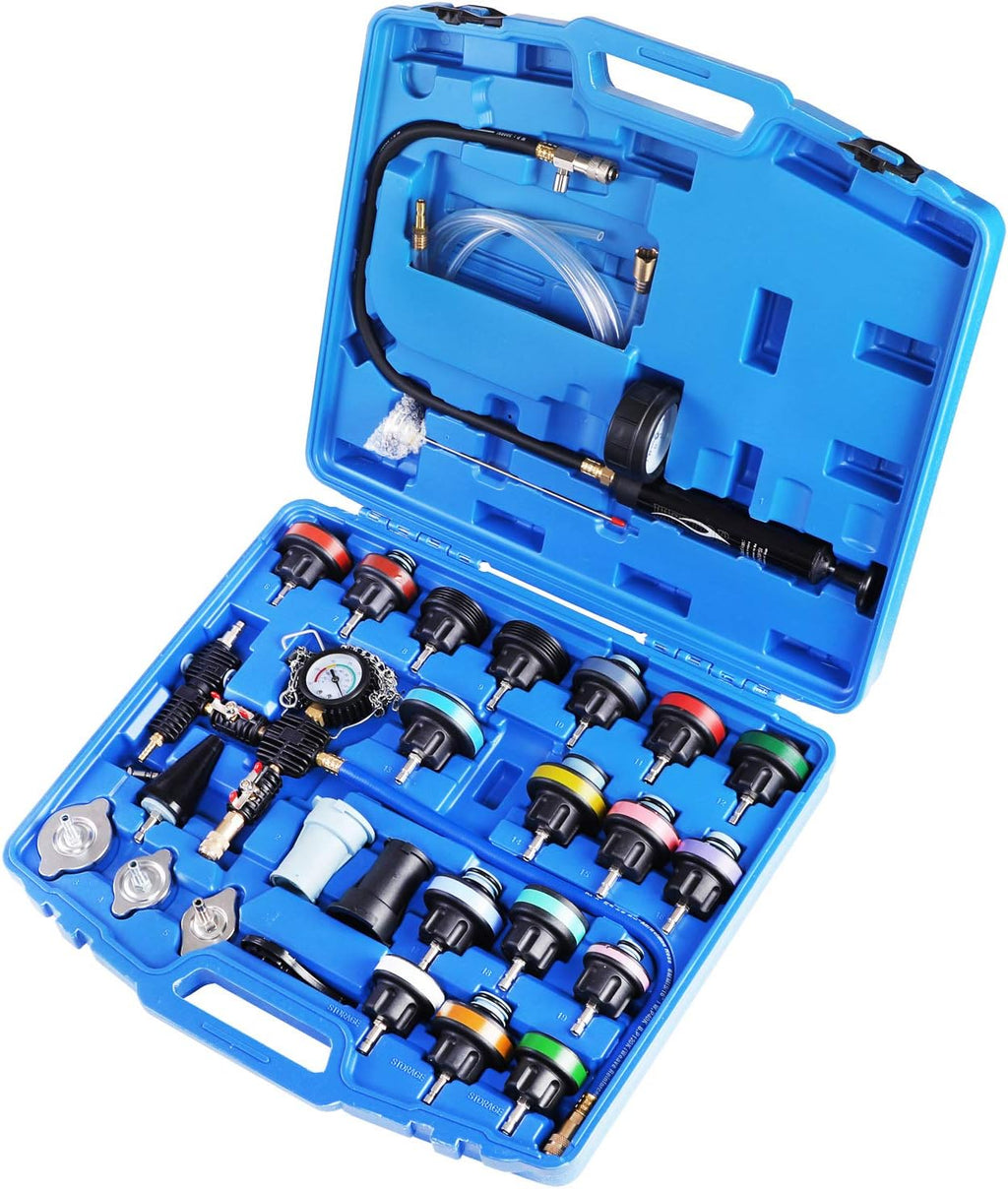 28PCS Radiator Coolant Pressure Tester Vacuum Refill Tool Kit P72184