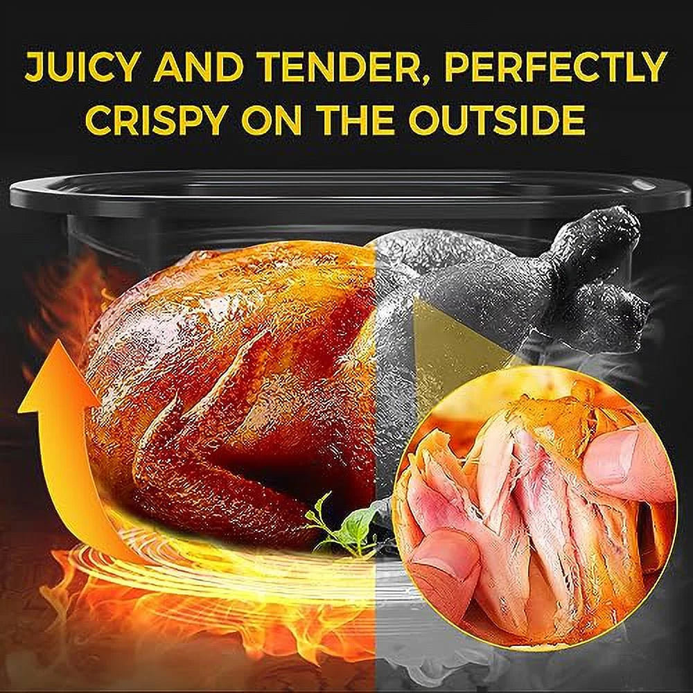 20 Quart Stainless Steel Red Electric Roaster Oven S240