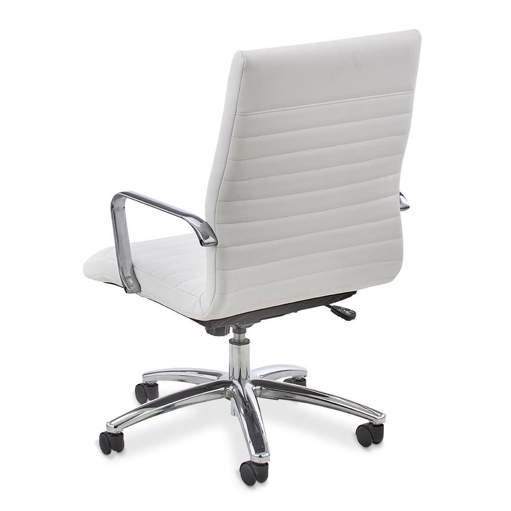 Snow White Polyurethane High Back Office Chair C130311