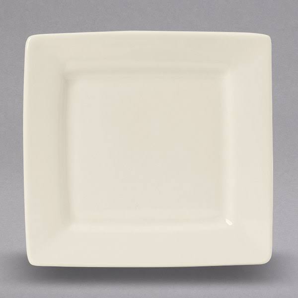 6 1/2x22 Eggshell China Square Plate - 12/Case G80419
