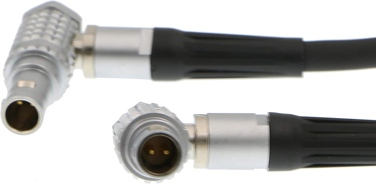 2 Pin Male Right Angle to 2 Pin Camera Power Cable Pack of 2 F695