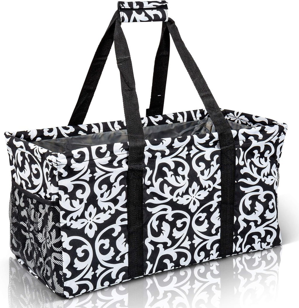 Oversized Collapsible Canvas Utility Tote Bag H364452