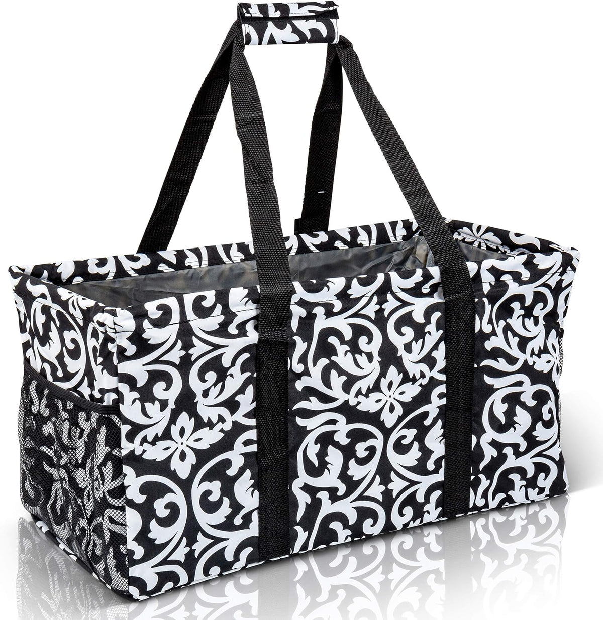 Oversized Collapsible Canvas Utility Tote Bag H364452