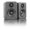 Matte Gray Powered Desktop Speakers V4409
