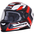 Pearl White/Red Recurve Helmet A8039