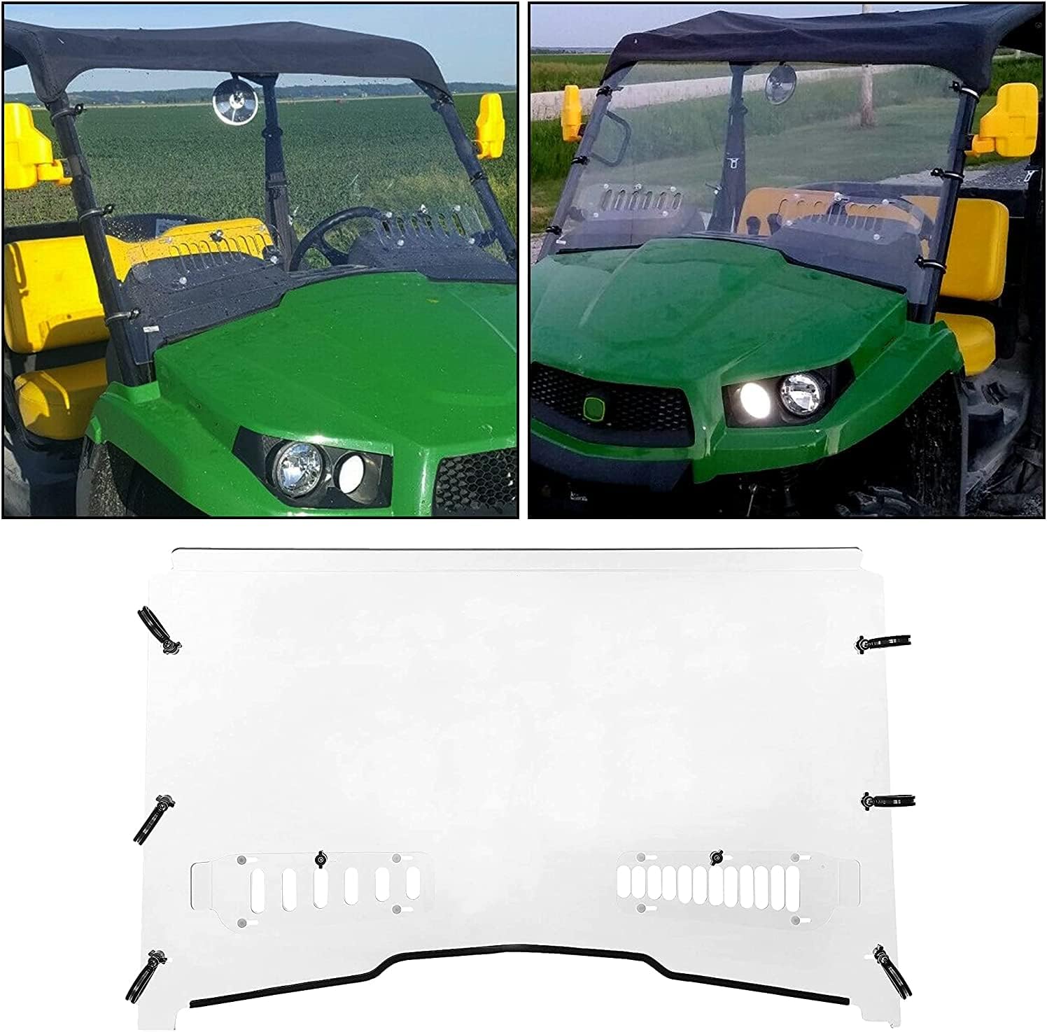 Clear Front Vented Windshield U76414