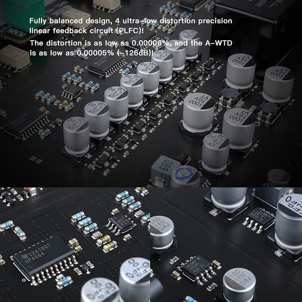 Hi-Res Balanced Headphone Amplifier with RCA/XLR Input 6.35mm 4.4mm XLR Balanced Output D6735