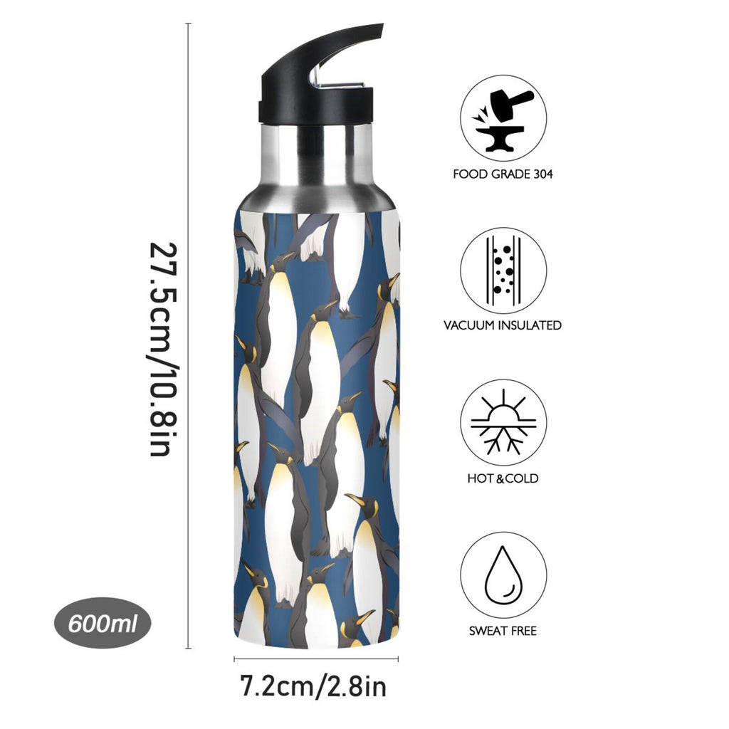 Stainless Steel Insulated Water Bottle with Straw Lid I832