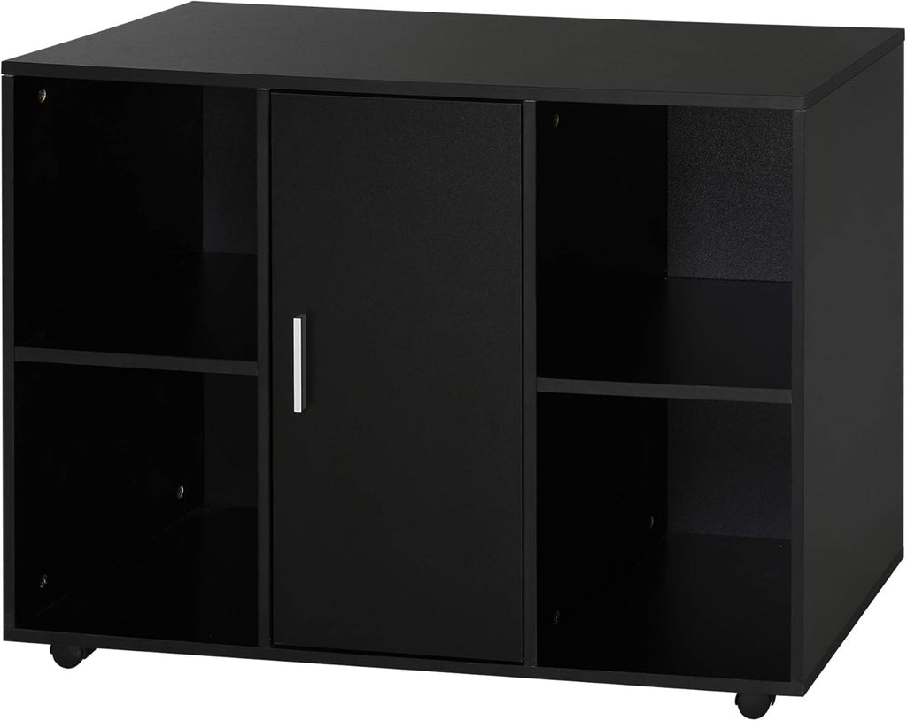 Brown Filing Cabinet Printer Stand with 2 Shelves C537960