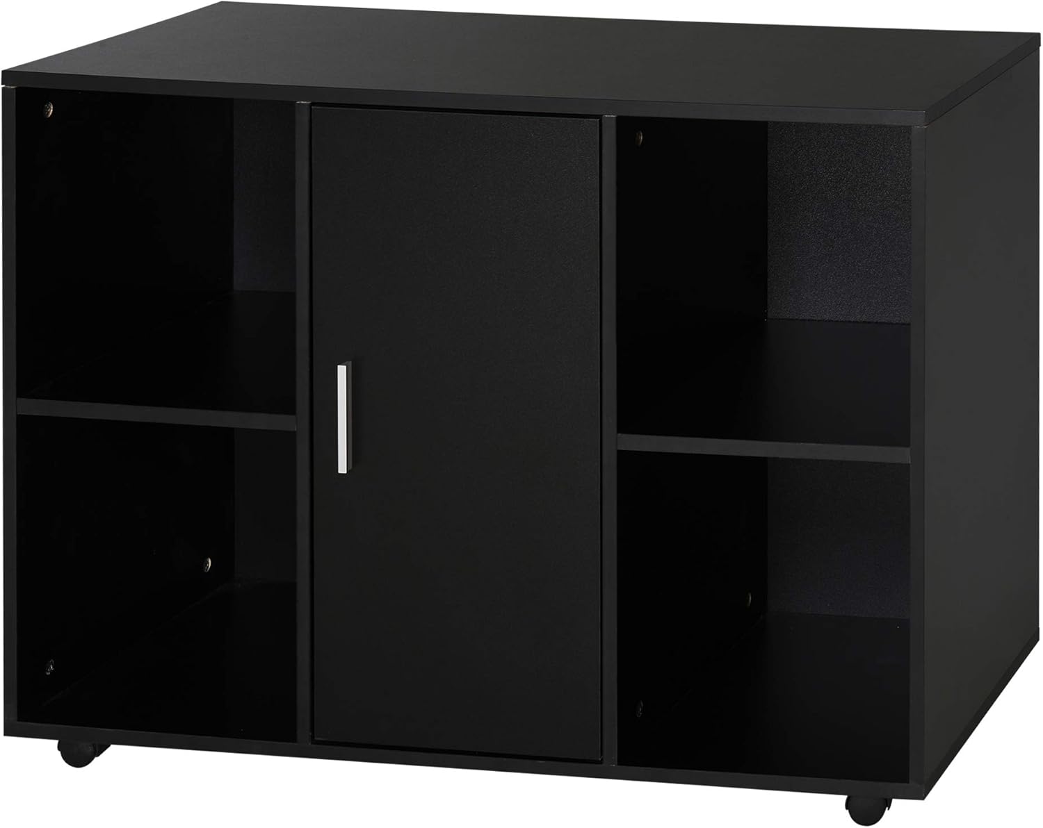 Brown Filing Cabinet Printer Stand with 2 Shelves C537960