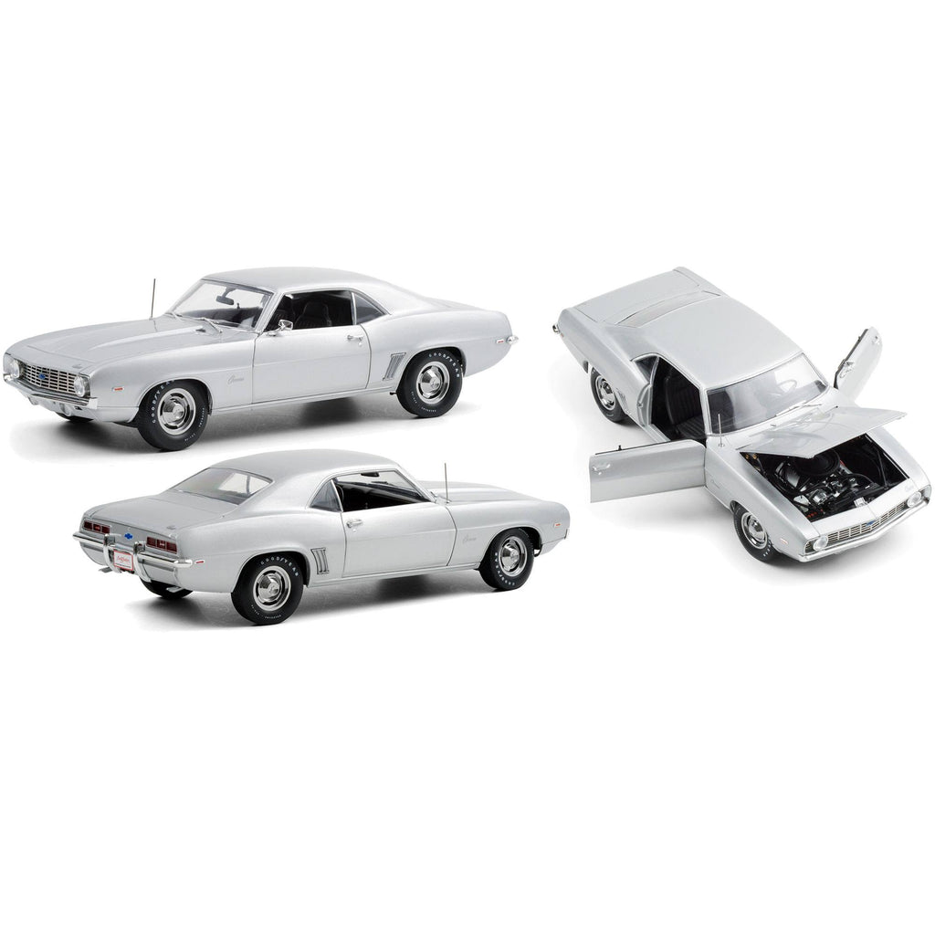 1969 Chevrolet Camaro ZL1 Coupe Silver 1/18 Diecast Model Car H14099