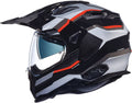 Black/Silver/Red Enduro Helmet Y943