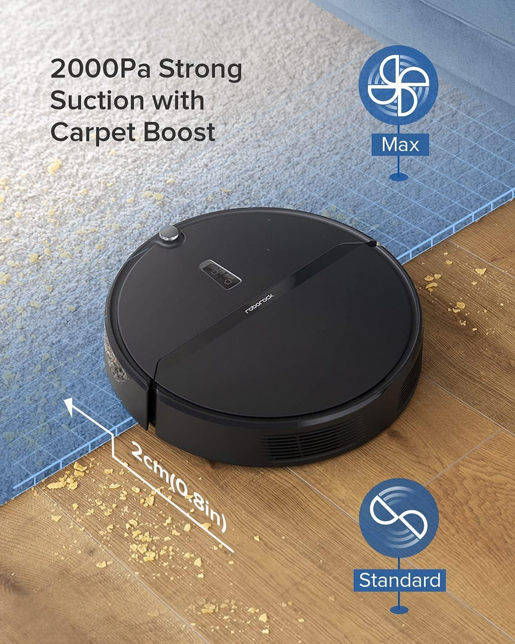 Robot Vacuum and Mop Combo with 2000 Pa Suction N81398