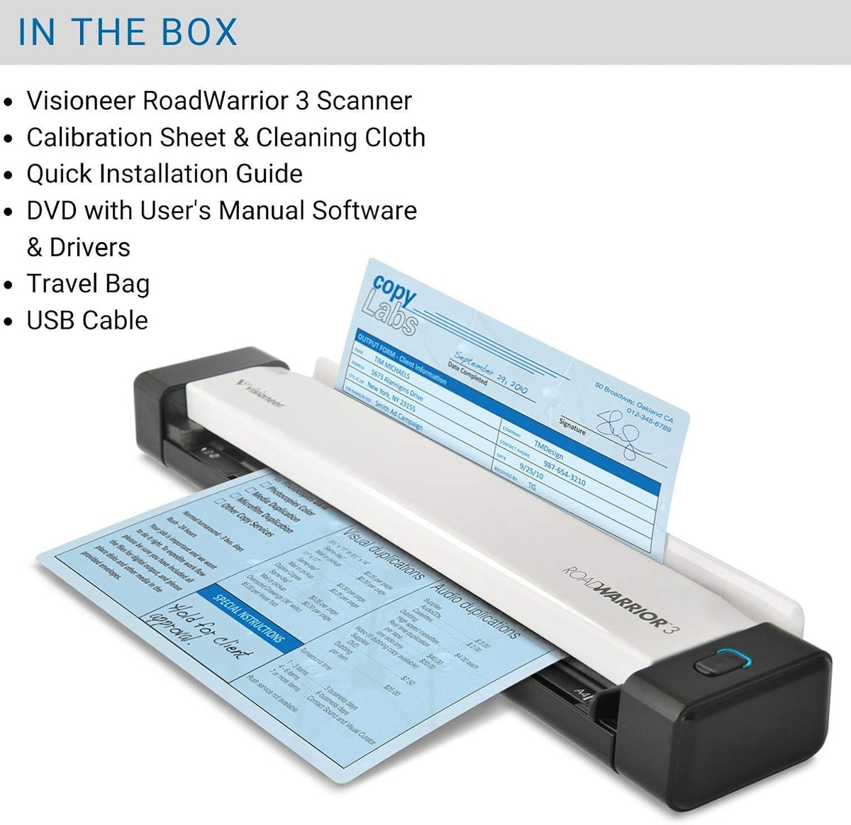 USB Powered Mobile Document Scanner K43071
