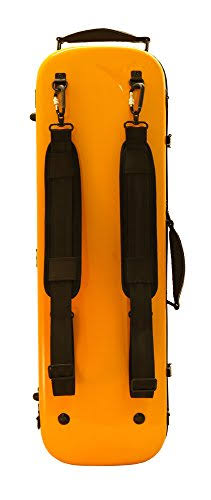 Oblong Fiberglass Violin Case Orange 4/4 K760