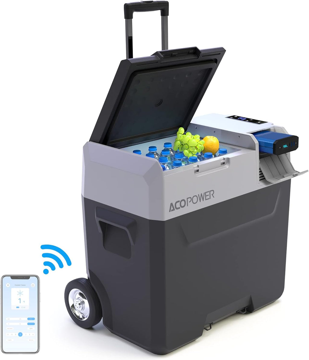 32 Quarts Portable Refrigerator with Rechargeable Battery H5404