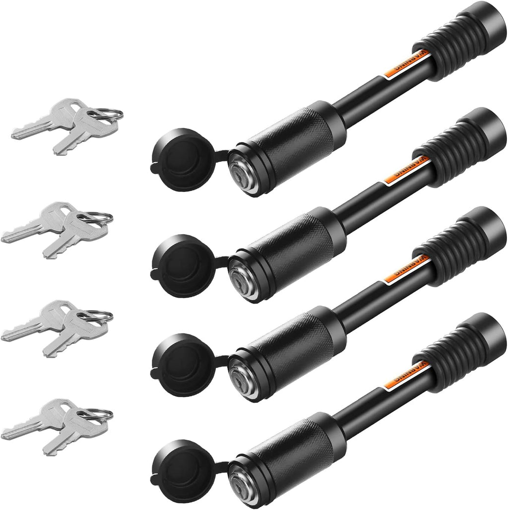 5/8'' Dia 3-1/2” Long Pin Trailer Hitch Lock 4 Pack J945