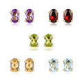 18K Gold over Sterling Silver Stud Earring Set A62540