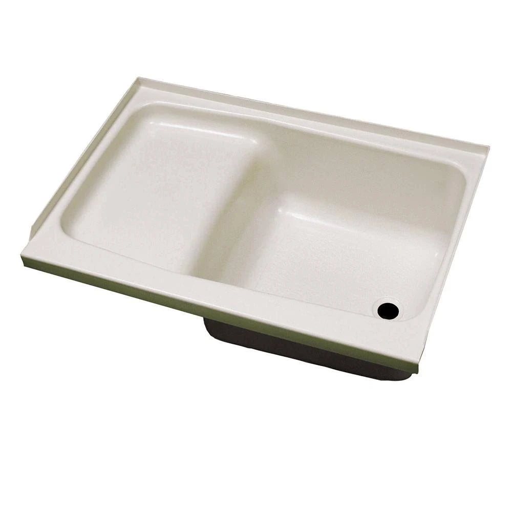 Step Tub 24 x 38 Right Hand Drain Parchment ABS C517618