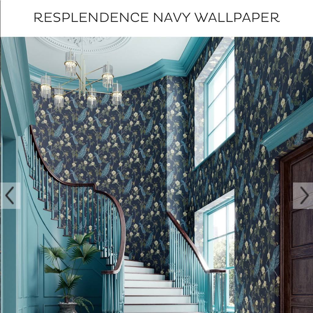 Navy Wallpaper J652
