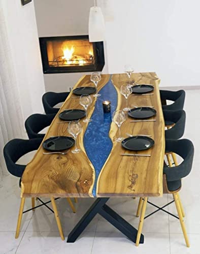 24x12 Inch Epoxy Table Top with 18 Inches Tall Legs R320