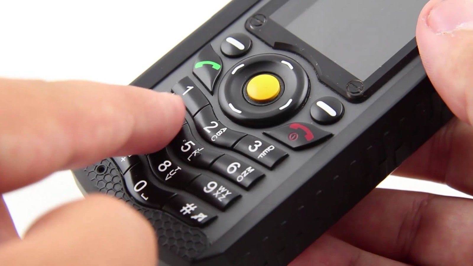 Black Unlocked GSM Dual SIM Phone Military Grade IP67 M802