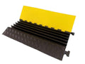 Rubber 5 Channels Cable Protector Heavy Duty L35.4 x W21.6 x H1.9 O199043
