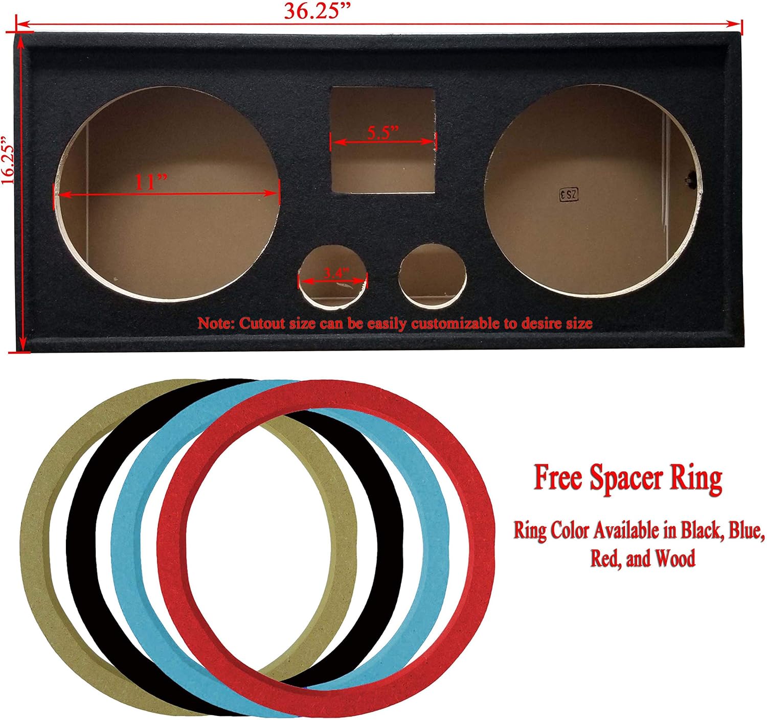 12 Speaker Enclosure Box with Spring Terminal U343484