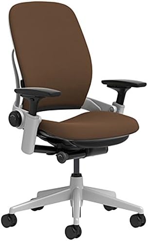 Black Steelcase Leap Chair with Platinum Base & Hard Floor Caster Y289366
