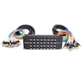 32 Channel XLR TRS Combo Splitter Snake Cable with two 15' XLR trunks A240