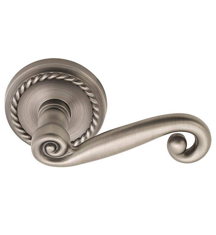 Passage Lever with Rope Rose Finish: Oil Rubbed Bronze Y762