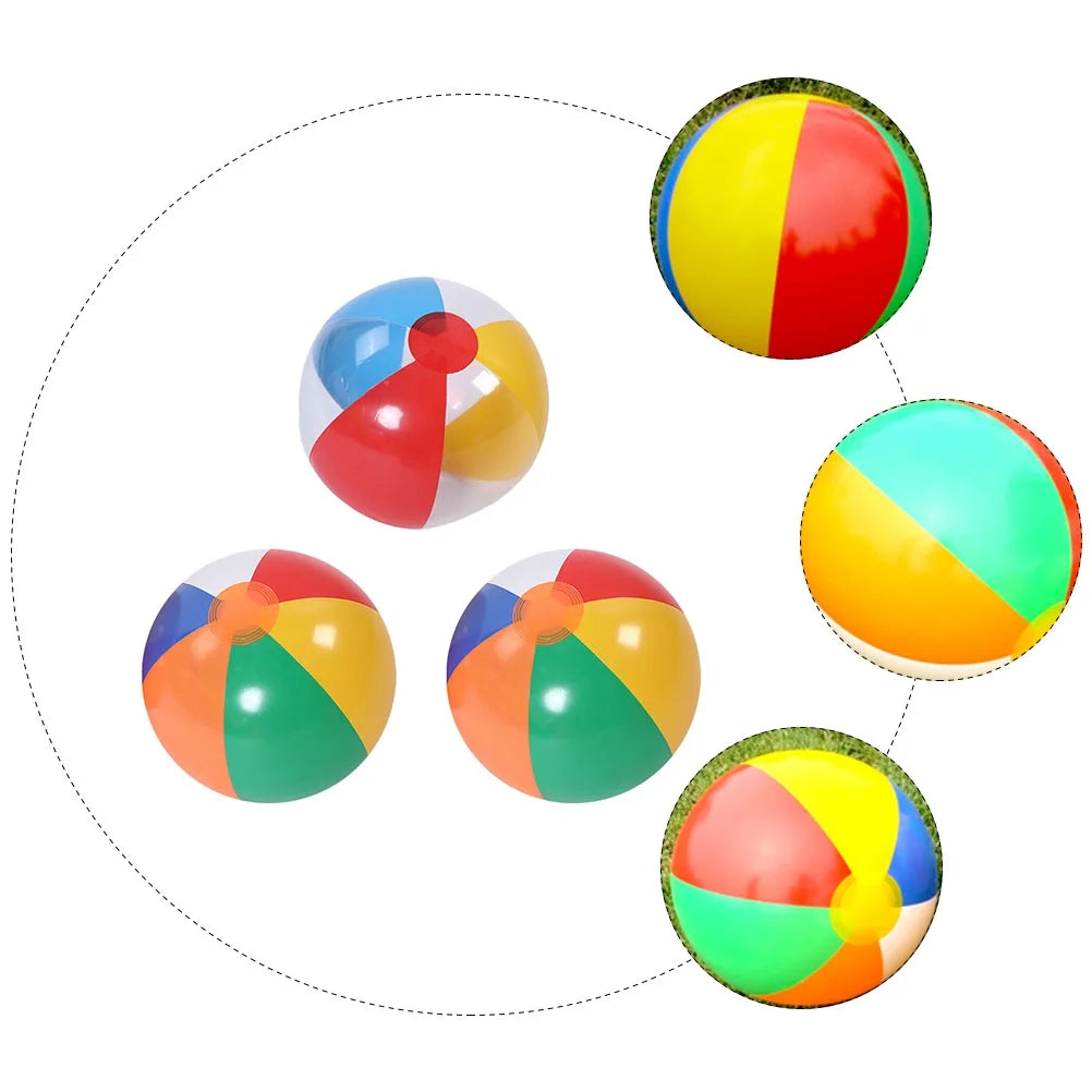 3Pcs Inflatable Beach Ball Pool Water Toy D409928