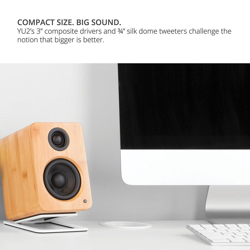 Matte Gray Powered Desktop Speakers V4409