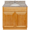 37W Vanity with Burlywood Granite Top and Faucet A86448