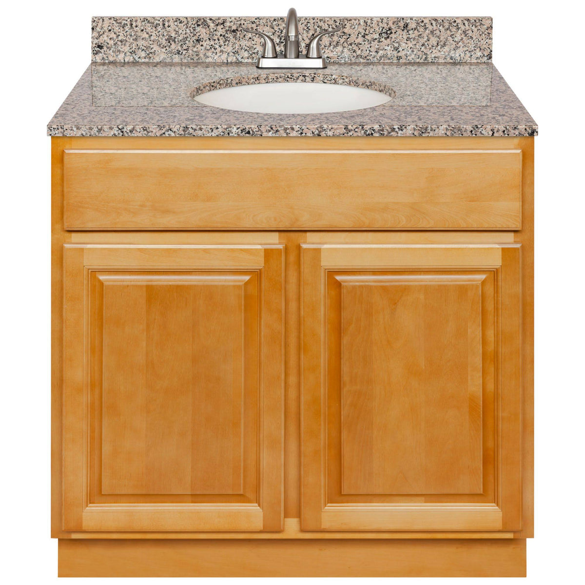 37W Vanity with Burlywood Granite Top and Faucet A86448