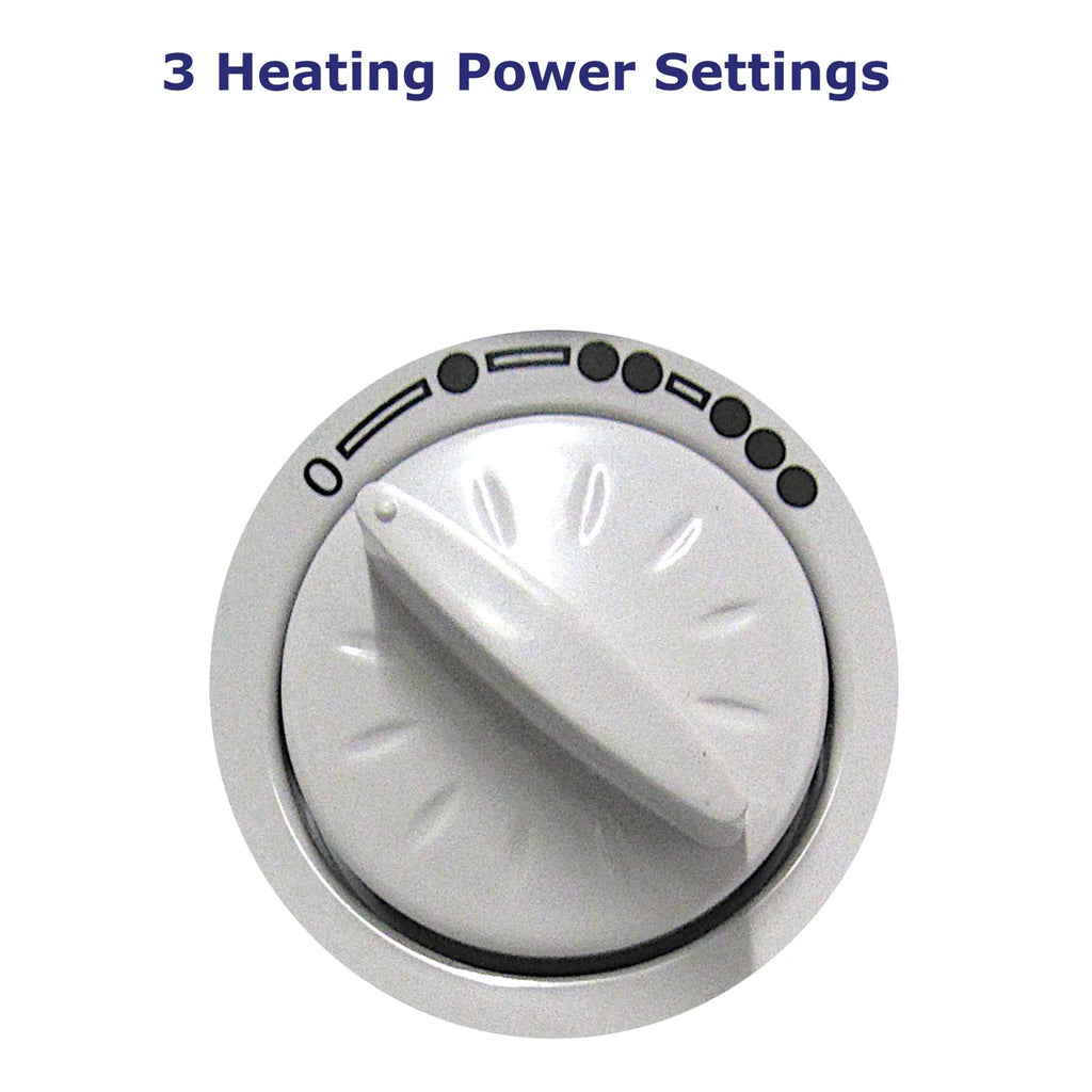 3-Setting 7-Fin Portable Oil-Filled Radiator Heater with Thermostat and Wheels K176469