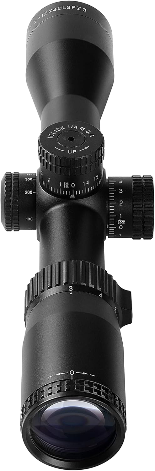 3-12x40 Side Focus Second Focal Plane 30mm Tube Rifle Scope W14333