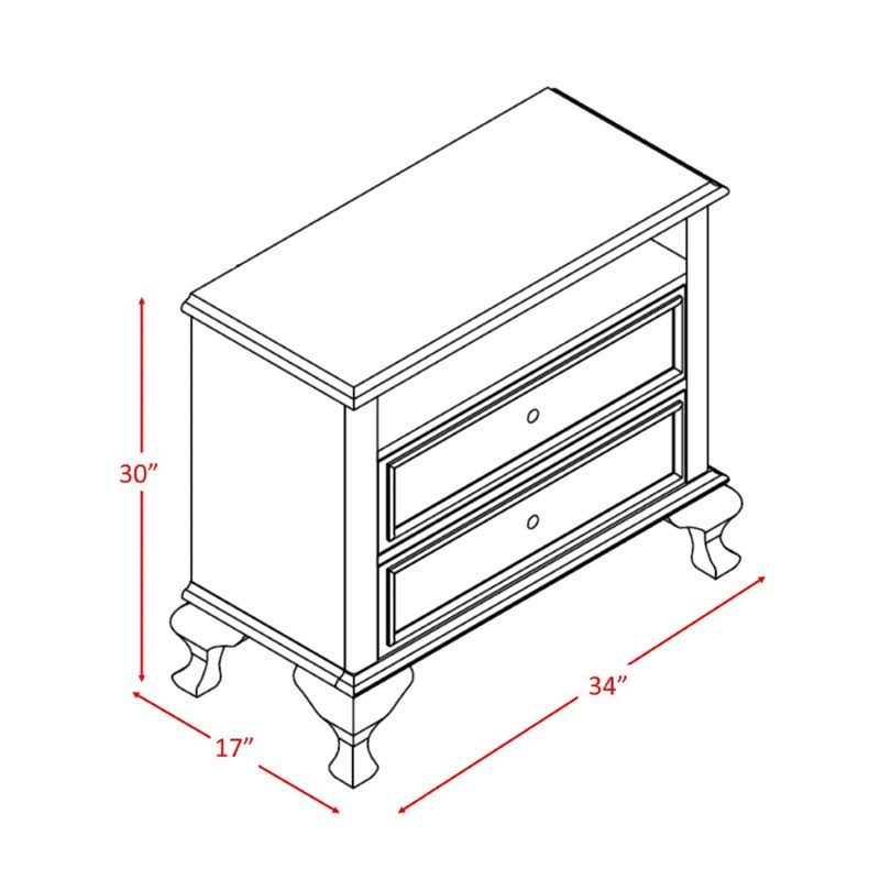 White Media Chest J750263