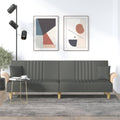 Dark Gray Fabric Sofa Bed with Armrests D246719