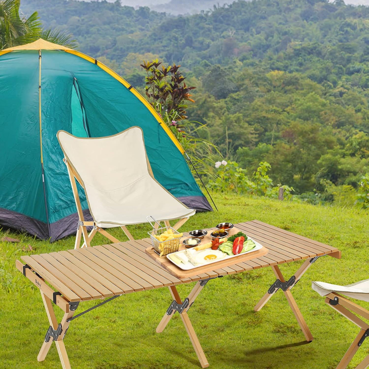 Foldable Wooden Picnic Table with Carry Bag T6182