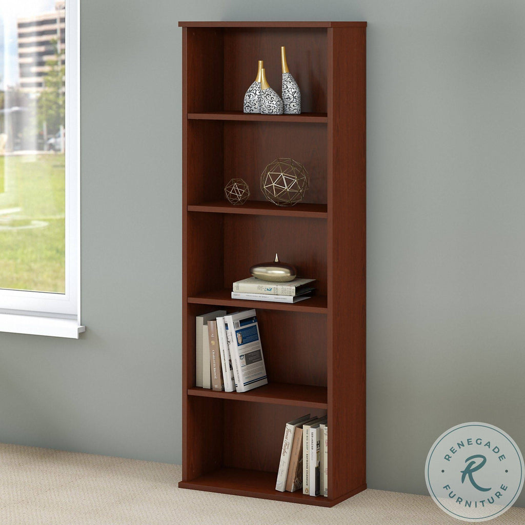 5 Shelf Bookcase in Autumn Cherry F9605
